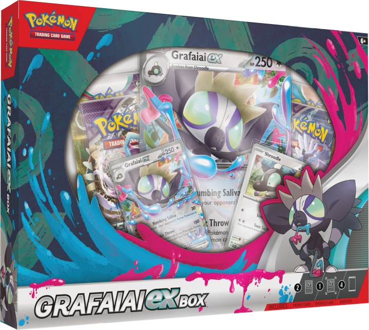 POKEMON TCG: Grafaiai ex Box samlekort-sæt i gruppen LEGETØJ, BØRN & BABY / Spil / Kortspil hos TP E-commerce Nordic AB (C75435)