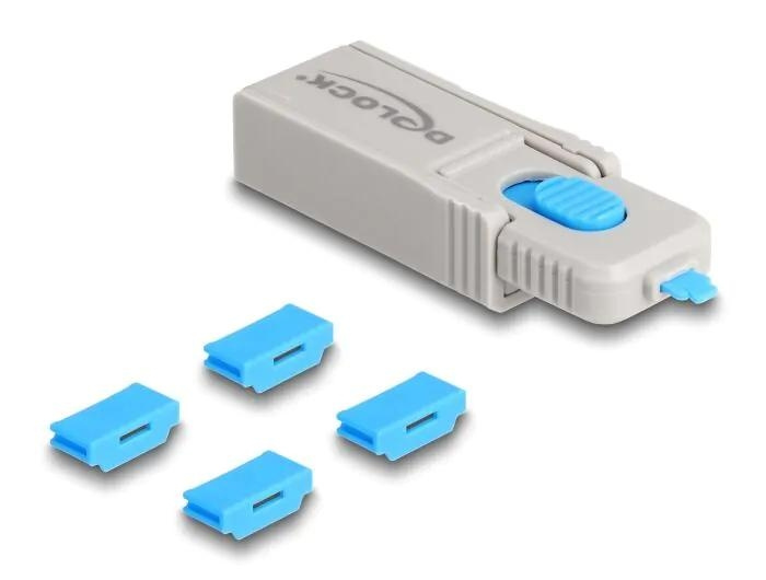 DeLOCK HDMI Port Blocker Set for HDMI female ports 4 pieces i gruppen COMPUTERTILBEHØR / Kabler og adaptere / Øvrige computer kabler hos TP E-commerce Nordic AB (C75540)