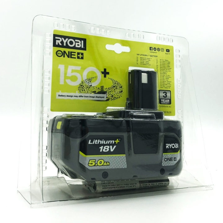 Ryobi RB18L50 Akku 18 V/5,0 Ah Lithium+ - FYNDVARA i gruppen HJEM, HUS & HAVE / Værktøj / Batterier til håndværktøj hos TP E-commerce Nordic AB (C75760D)