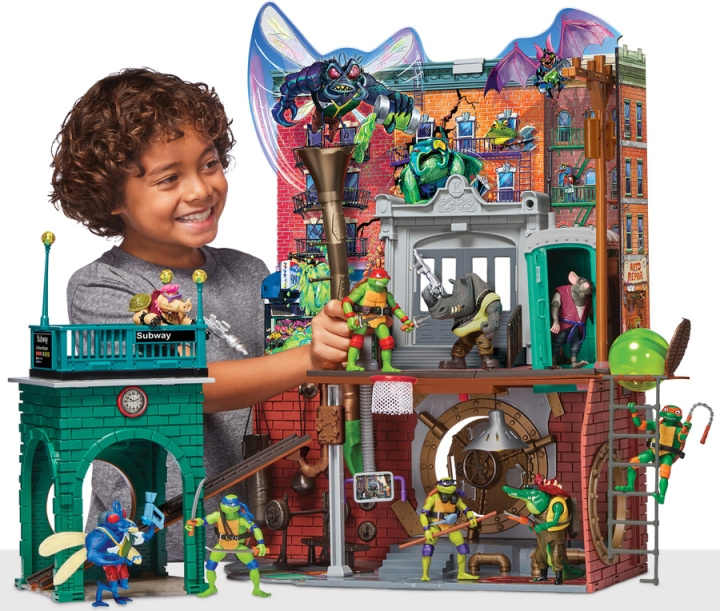 Teenage Mutant Ninja Turtles: Mayhem - Legesæt med kloaksilo i gruppen LEGETØJ, BØRN & BABY / Legetøj / Legesæt hos TP E-commerce Nordic AB (C76136)