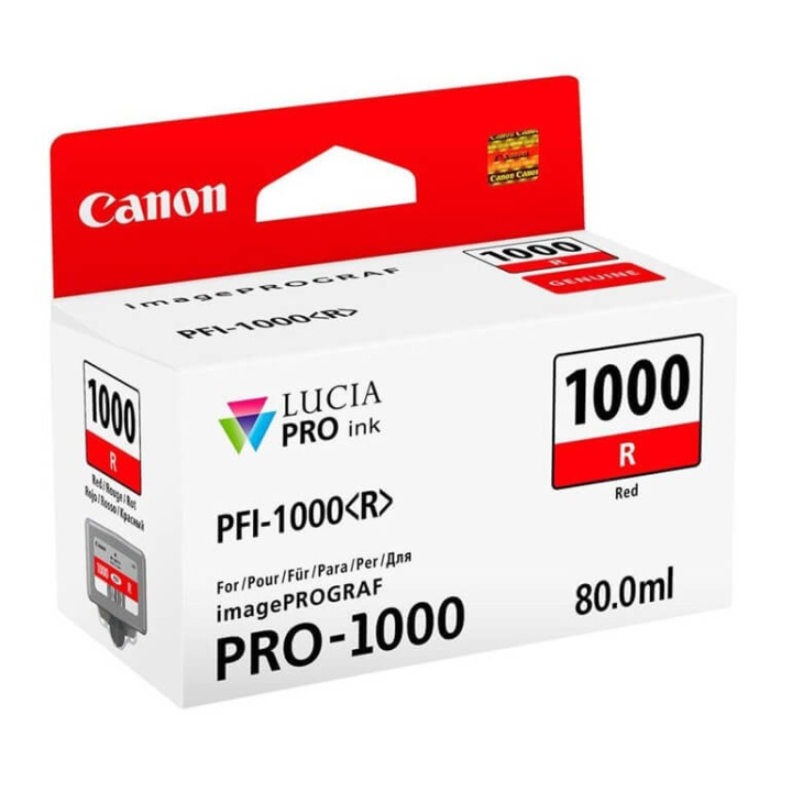 Canon Ink 0554C001 PFI-1000 Red i gruppen COMPUTERTILBEHØR / Printere og tilbehør / Blæk og toner / Blækpatroner / Canon hos TP E-commerce Nordic AB (C76483)