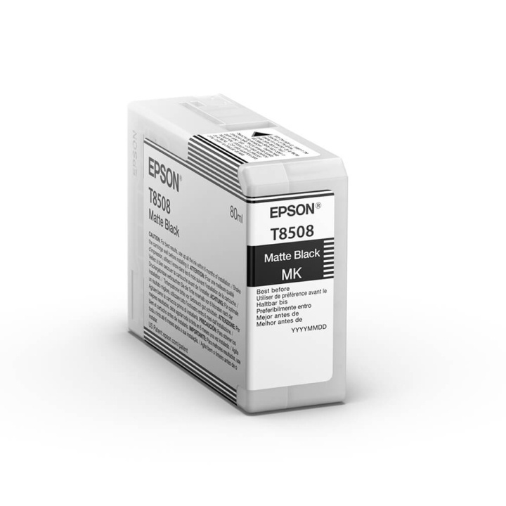 Epson Ink UltraChrome HD T85080N Matte Black 80ml i gruppen COMPUTERTILBEHØR / Printere og tilbehør / Blæk og toner / Blækpatroner / Epson hos TP E-commerce Nordic AB (C76542)