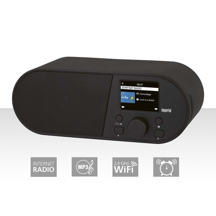 imperial i105 Wi-Fi internetradio med 2,4 tommer farveskærm Sort i gruppen HJEMMEELEKTRONIK / Lyd & billede / Hjemmebiograf, HiFi & Bærbar / Radio og vækkeure / Radio hos TP E-commerce Nordic AB (C76574)