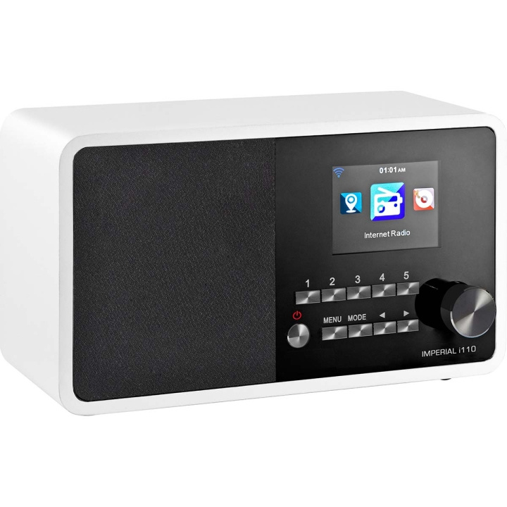 imperial i110 Wi-Fi internetradio med medieafspillerfunktion Hvid i gruppen HJEMMEELEKTRONIK / Lyd & billede / Hjemmebiograf, HiFi & Bærbar / Radio og vækkeure / Radio hos TP E-commerce Nordic AB (C76576)