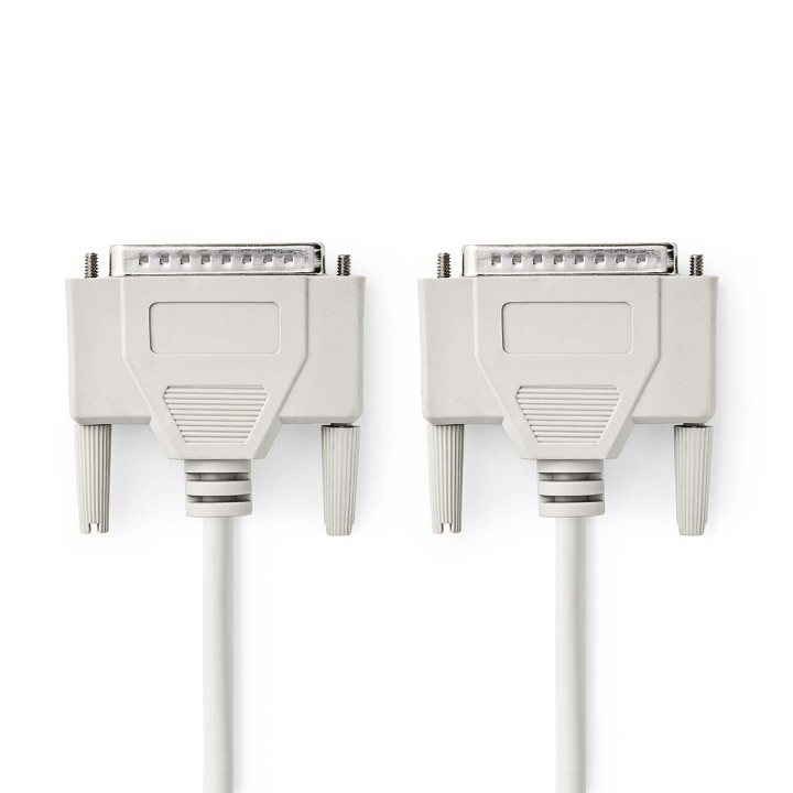 Nedis Seriel kabel | D-SUB 25-Pin Han | D-SUB 25-Pin Han | Nikkelplateret | 2.00 m | Runde | PVC | Elfenben | Label i gruppen COMPUTERTILBEHØR / Kabler og adaptere / Øvrige computer kabler hos TP E-commerce Nordic AB (C76614)