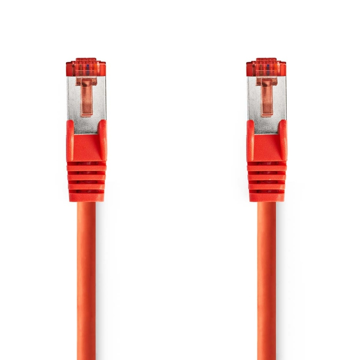 Nedis Kat 6 kabel | RJ45 Han | RJ45 Han | S/FTP | 10.0 m | Runde | LSZH | Rød | Label i gruppen COMPUTERTILBEHØR / Kabler og adaptere / Netværkskabler / Cat6 hos TP E-commerce Nordic AB (C76632)