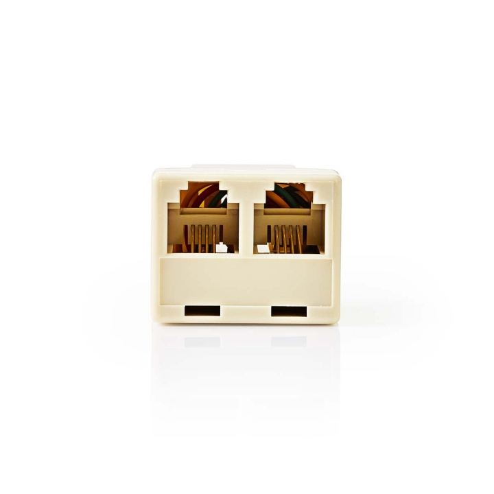 Nedis Telekommunikationssplitter | RJ11 Hunstik | 2x RJ11 (4/6) Hun | ABS | Elfenben | Box i gruppen HJEMMEELEKTRONIK / Kabler og adaptere / Telefonkabler og adaptere hos TP E-commerce Nordic AB (C76700)