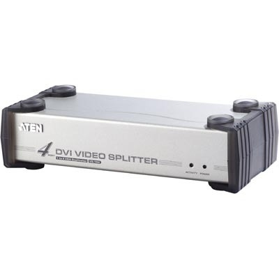 ATEN VS-164 DVI splitter/splitter, 1 > 4, DVI-I Single Link + lyd i gruppen COMPUTERTILBEHØR / Kabler og adaptere / HDMI / VGA / DVI switche hos TP E-commerce Nordic AB (C77216)