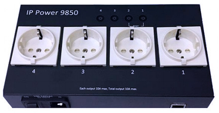 AVIOSYS IP POWER 9850 fjernstyret strømforsyning med fire stikkontakter i gruppen HJEM, HUS & HAVE / Elektricitet & Belysning / El-installation / Afbryder hos TP E-commerce Nordic AB (C77284)