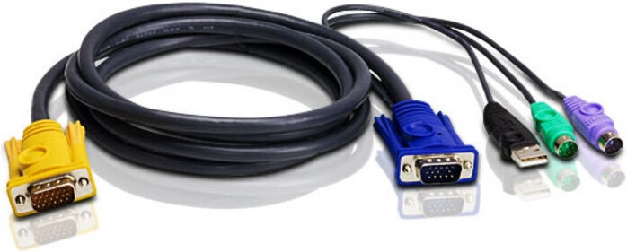 ATEN 2L-5302UP -KVM-kabel, 1,8 m i gruppen COMPUTERTILBEHØR / Kabler og adaptere / Øvrige computer kabler hos TP E-commerce Nordic AB (C77350)