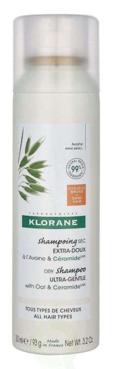 Klorane Dry Shampoo With Oat Milk - Tint 150 ml i gruppen SKØNHED & HELSE / Hår og styling / Hårpleje / Tør shampoo hos TP E-commerce Nordic AB (C77961)