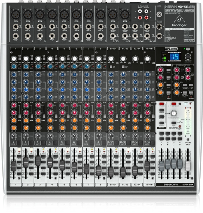 BEHRINGER Xenyx X2442USB kompakt mixer i gruppen SPORT, FRITID & HOBBY / Hobby / Musik / PA equipment hos TP E-commerce Nordic AB (C78113)