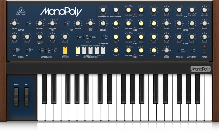 BEHRINGER Monopoly analog synthesizer i gruppen SPORT, FRITID & HOBBY / Hobby / Musik / Musikinstrument hos TP E-commerce Nordic AB (C78191)