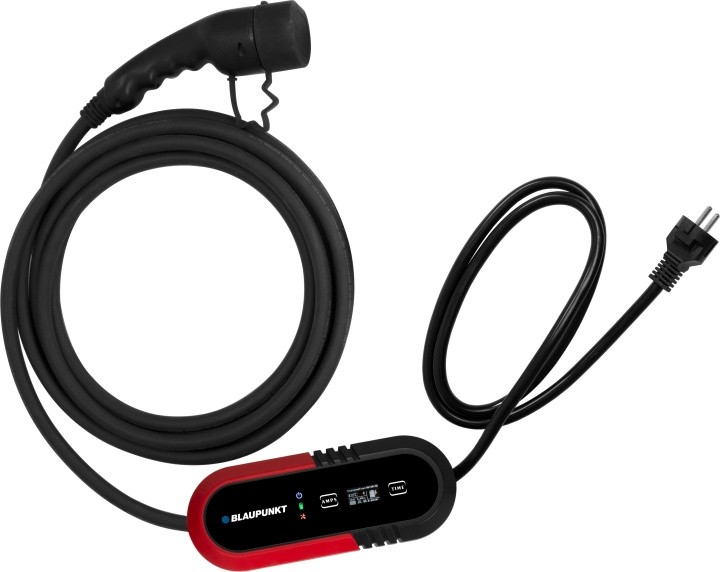 blaupunkt P1PM2T2 Elbiloplader med regulator, 8 m, Suko-Type2, 1 fase i gruppen COMPUTERTILBEHØR / Bærbare computere og tilbehør / Oplader / Bilopladere hos TP E-commerce Nordic AB (C78297)