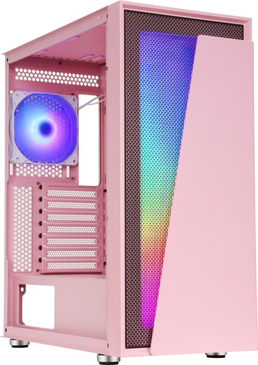 Blackstorm Artemis 3705 ATX-kabinet med vindue, pink i gruppen COMPUTERTILBEHØR / Computerkomponenter / Kabinet hos TP E-commerce Nordic AB (C78432)