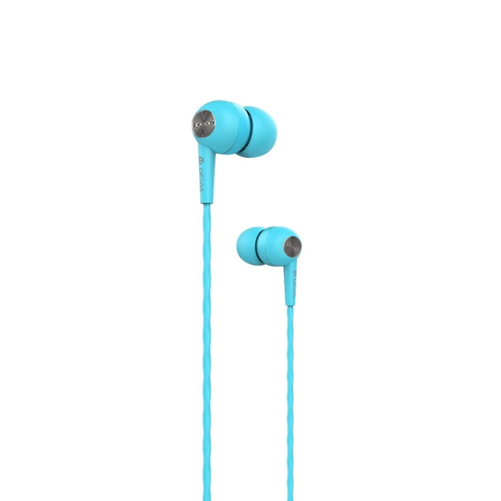 Devia hovedtelefoner med ledning Kintone jack 3,5mm blå i gruppen HJEMMEELEKTRONIK / Lyd & billede / Hovedtelefoner & Tilbehør / Hovedtelefoner hos TP E-commerce Nordic AB (C78530)