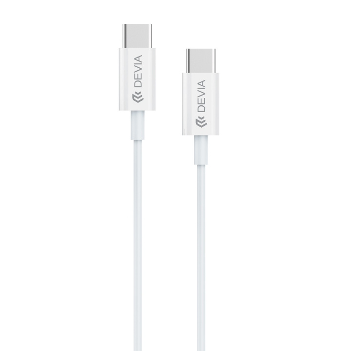 Devia kabel Smart EC042 PD USB-C - USB-C 60W 3A hvid i gruppen SMARTPHONES & TABLETS / Opladere og kabler / Kabler / Kabler Type C hos TP E-commerce Nordic AB (C78539)