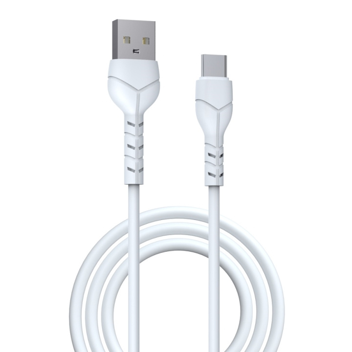 Devia kabel Kintone EC145 USB - USB-C 1,0 m 2,1A hvid i gruppen SMARTPHONES & TABLETS / Opladere og kabler / Kabler / Kabler Type C hos TP E-commerce Nordic AB (C78594)
