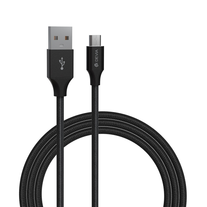 Devia kabel Gracious EC207 USB - MicroUSB 2,0 m 2,1A sort i gruppen SMARTPHONES & TABLETS / Opladere og kabler / Kabler / Kabler microUSB hos TP E-commerce Nordic AB (C78599)