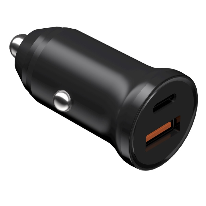 Devia biloplader Smart Mini PD QC 3.0 30W 1x USB-C 1x USB sort i gruppen SMARTPHONES & TABLETS / Opladere og kabler / Bilopladere / Bilopladere Type C hos TP E-commerce Nordic AB (C78646)