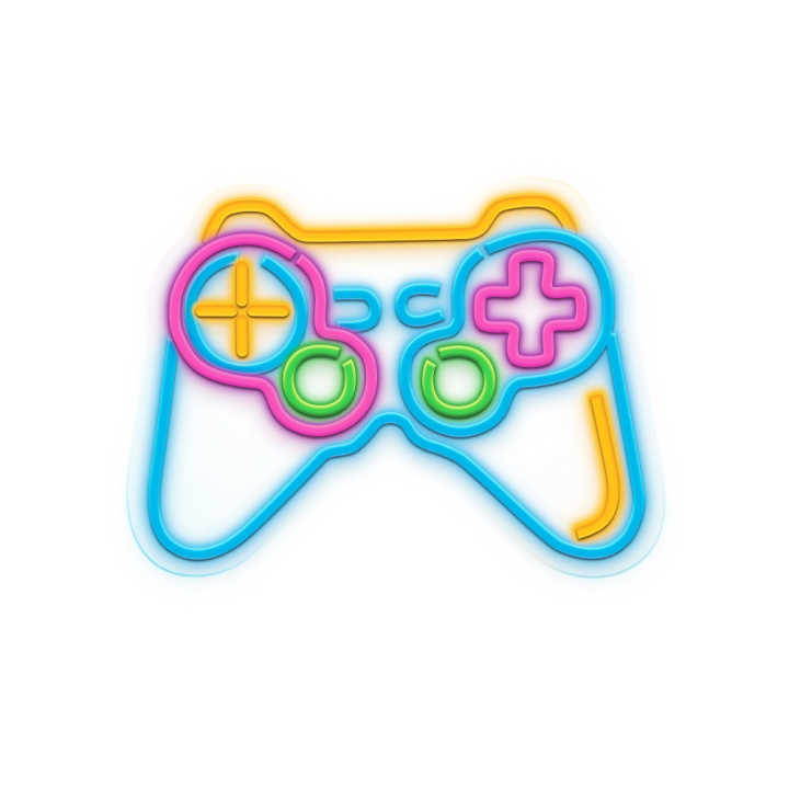 NEOLIA Neon LED-skilt - Gamepad, flerfarvet, dæmpbar i gruppen HJEMMEELEKTRONIK / Lys / Anden belysning hos TP E-commerce Nordic AB (C78694)