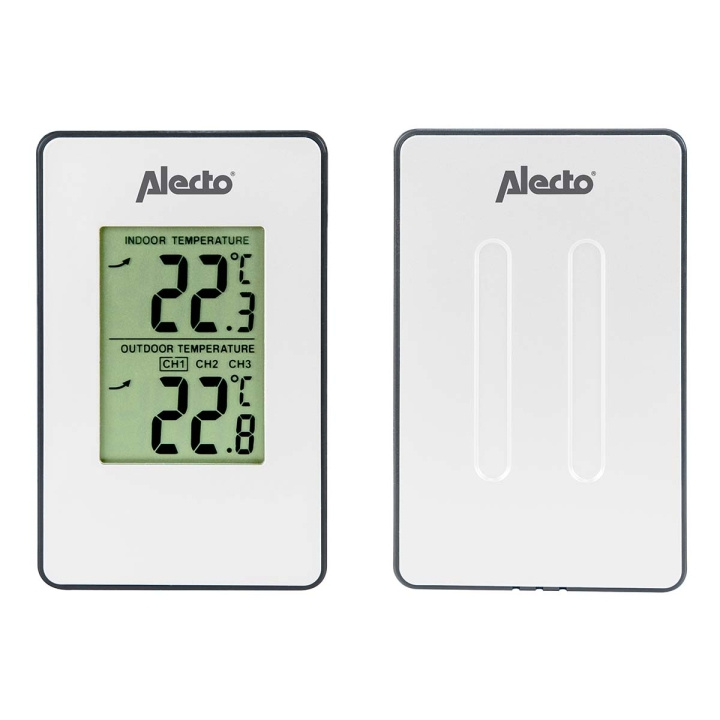 Alecto Vejrstation med trådløs sensor hvid i gruppen HJEM, HUS & HAVE / Ventilator & Klima apparater / Termometre og vejrstationer hos TP E-commerce Nordic AB (C78732)