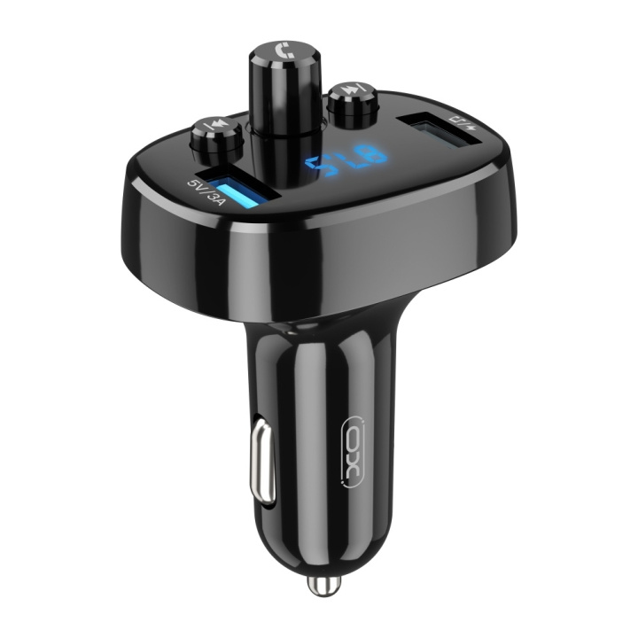 Xo transmitter FM BCC02 Bluetooth MP3 biloplader 15W sort i gruppen BIL / Bil lyd & multimedia / FM-sender hos TP E-commerce Nordic AB (C79155)