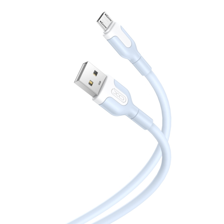 XO kabel NB212 USB - microUSB 1,0 m 2,1A blå i gruppen COMPUTERTILBEHØR / Kabler og adaptere / USB / Micro-USB / Kabler hos TP E-commerce Nordic AB (C79186)