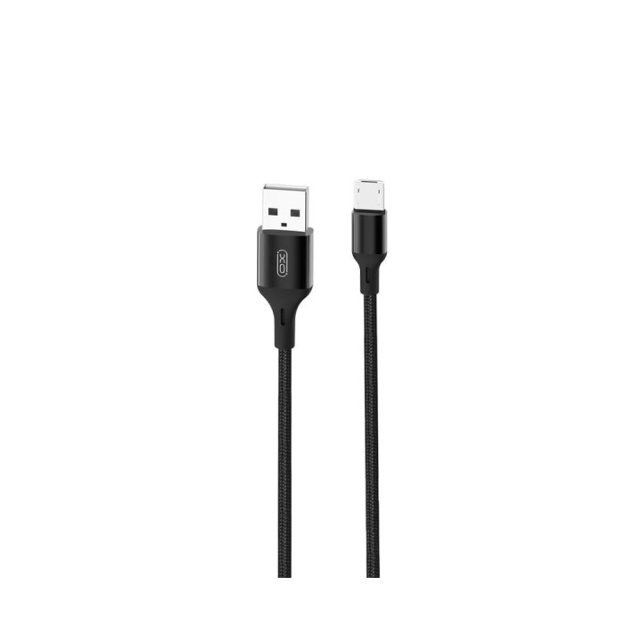 XO kabel NB143 USB - microUSB 2,0 m 2,4A svart i gruppen SMARTPHONES & TABLETS / Opladere og kabler / Kabler / Kabler microUSB hos TP E-commerce Nordic AB (C79195)