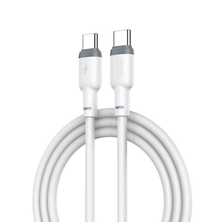 Xo kabel NB208B PD USB-C - USB-C 1,0m 60W hvid i gruppen COMPUTERTILBEHØR / Kabler og adaptere / USB / USB-C hos TP E-commerce Nordic AB (C79201)