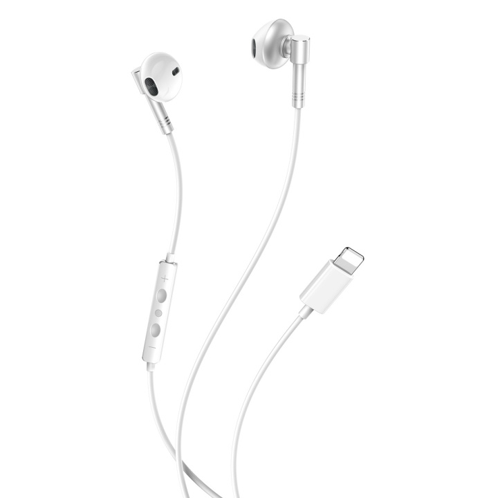 Xo høretelefoner med ledning EP61 Lightning Bluetooth sølv i gruppen HJEMMEELEKTRONIK / Lyd & billede / Hovedtelefoner & Tilbehør / Hovedtelefoner hos TP E-commerce Nordic AB (C79259)