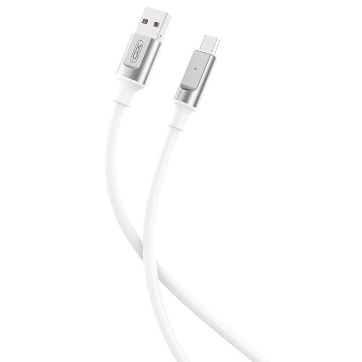 XO kabel NB251 USB - microUSB 1,0 m 6A vit i gruppen SMARTPHONES & TABLETS / Opladere og kabler / Kabler / Kabler microUSB hos TP E-commerce Nordic AB (C79262)