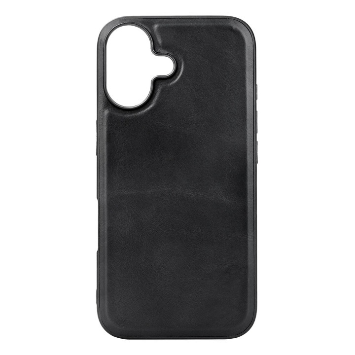 Buffalo Backcover Læder Magseries Sort - iPhone 16 i gruppen SMARTPHONES & TABLETS / Mobil Beskyttelse / Apple / iPhone 16 hos TP E-commerce Nordic AB (C79380)