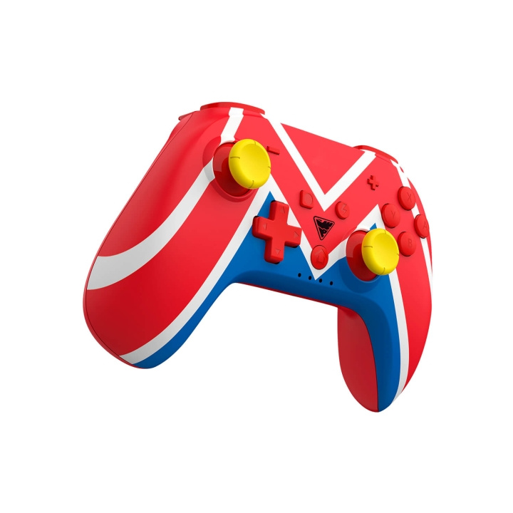 DragonShock Controller Poptop Wireless BT for NSW Mario i gruppen HJEMMEELEKTRONIK / Spilkonsoller og tilbehør / Nintendo Switch / Tilbehør hos TP E-commerce Nordic AB (C79480)