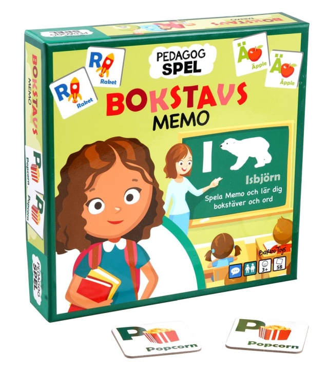 Barbo Toys Barbo Classic Pedagog Spel Bokstavsmemo (SE) i gruppen LEGETØJ, BØRN & BABY / Spil / Spil til børn hos TP E-commerce Nordic AB (C79756)
