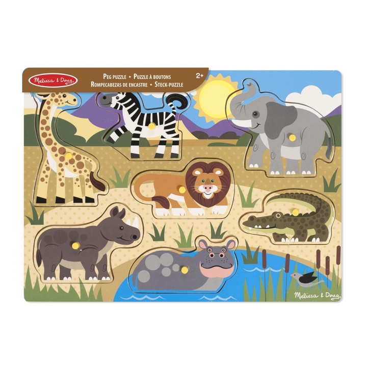 Melissa & Doug Puslespil af træ Safari i gruppen LEGETØJ, BØRN & BABY / Legetøj / børns puslespil hos TP E-commerce Nordic AB (C79811)