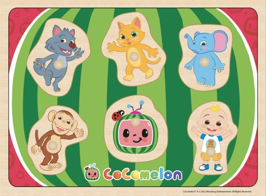 Barbo Toys CoComelon-formet træpuslespil i gruppen LEGETØJ, BØRN & BABY / Legetøj / børns puslespil hos TP E-commerce Nordic AB (C79825)