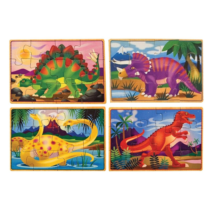 Melissa & Doug Træpuslespil i en æske Dinosaur i gruppen LEGETØJ, BØRN & BABY / Legetøj / børns puslespil hos TP E-commerce Nordic AB (C79826)