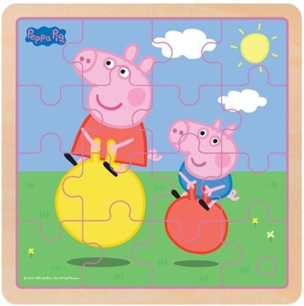 Barbo Toys Peppa Pig træpuslespil med hoppebold i gruppen LEGETØJ, BØRN & BABY / Legetøj / børns puslespil hos TP E-commerce Nordic AB (C79836)