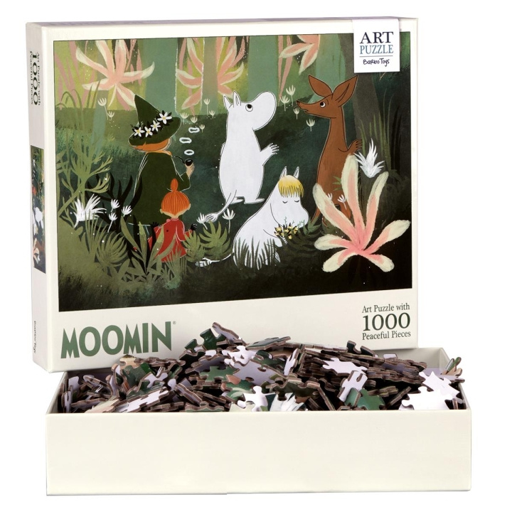 Barbo Toys Mumin Kunstpuslespil Grøn 1000 brikker i gruppen SPORT, FRITID & HOBBY / Hobby / Puslespil hos TP E-commerce Nordic AB (C79846)