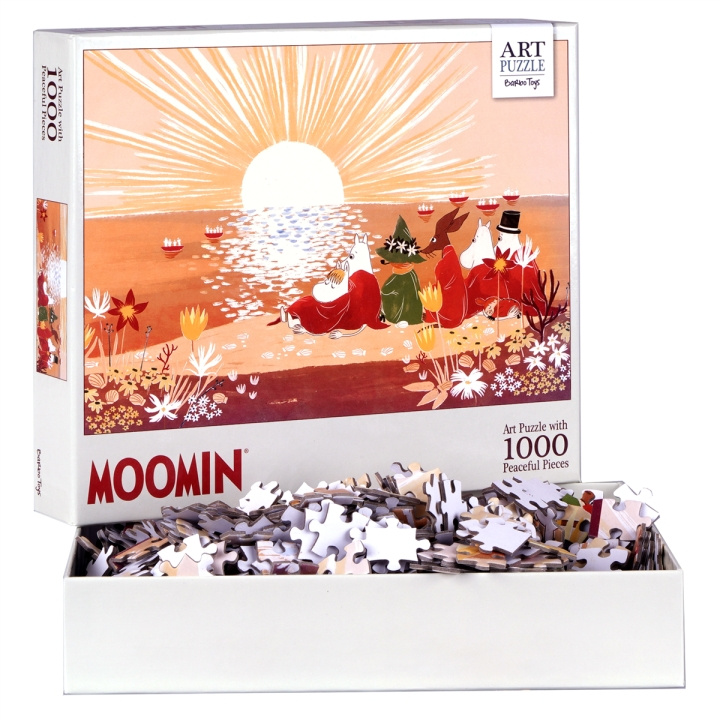 Barbo Toys Mumin kunstpuslespil rød 1000 brikker i gruppen SPORT, FRITID & HOBBY / Hobby / Puslespil hos TP E-commerce Nordic AB (C79847)