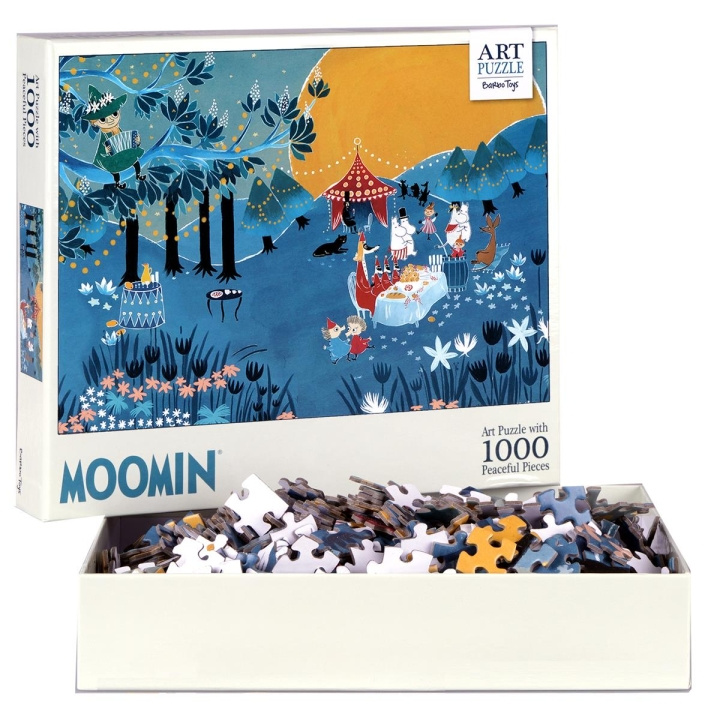 Barbo Toys Mumin kunstpuslespil blå 1000 brikker i gruppen SPORT, FRITID & HOBBY / Hobby / Puslespil hos TP E-commerce Nordic AB (C79848)