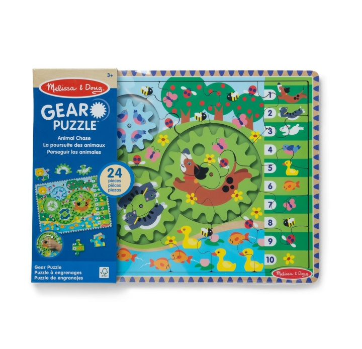 Melissa & Doug Tandhjulspuslespil i træ Animal Chase I-Spy i gruppen LEGETØJ, BØRN & BABY / Legetøj / børns puslespil hos TP E-commerce Nordic AB (C79854)