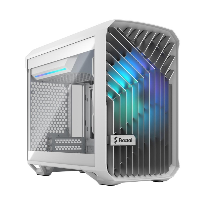 Fractal Design Torrent Nano RGB hvid TG klar farvetone i gruppen COMPUTERTILBEHØR / Computerkomponenter / Kabinet hos TP E-commerce Nordic AB (C79951)