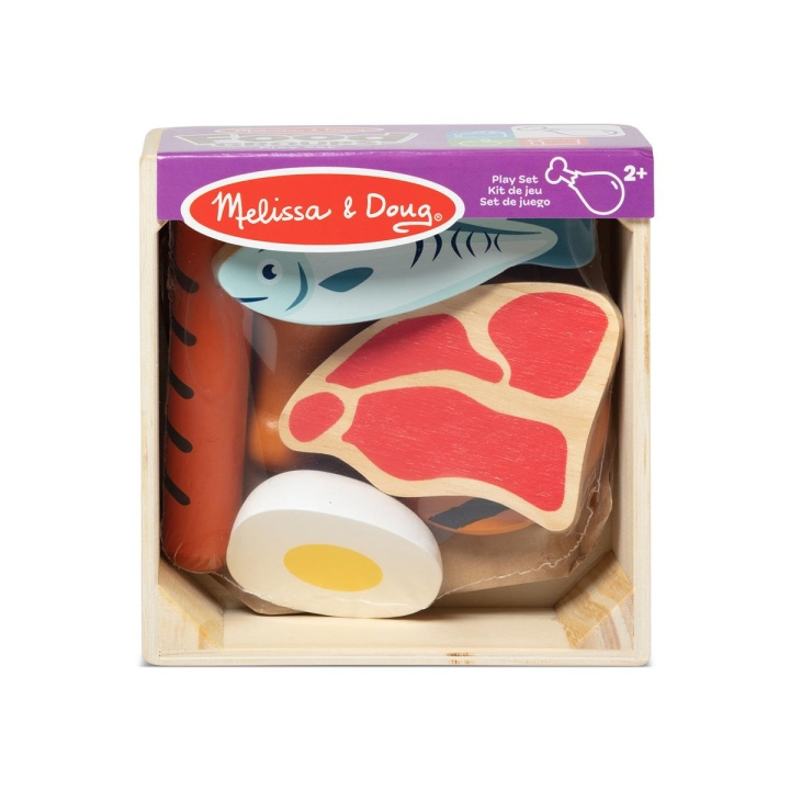 Melissa & Doug Legesæt med fødevaregrupper i træ - protein i gruppen LEGETØJ, BØRN & BABY / Legetøj / Lille hjem & rollespil hos TP E-commerce Nordic AB (C79970)