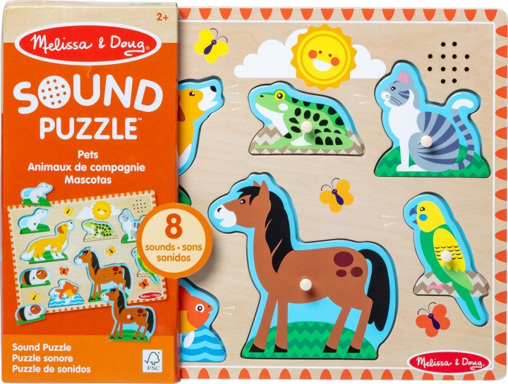 Melissa & Doug Kæledyr med lydpuslespil i gruppen LEGETØJ, BØRN & BABY / Legetøj / børns puslespil hos TP E-commerce Nordic AB (C79998)