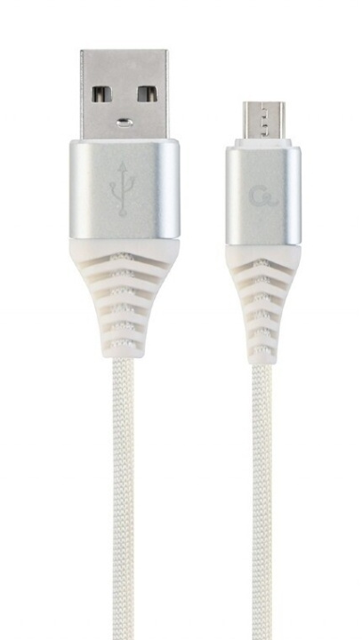 Cablexpert MicroUSB - USB-kabel, 2 m, hvid i gruppen COMPUTERTILBEHØR / Kabler og adaptere / USB / Micro-USB / Kabler hos TP E-commerce Nordic AB (C80213)