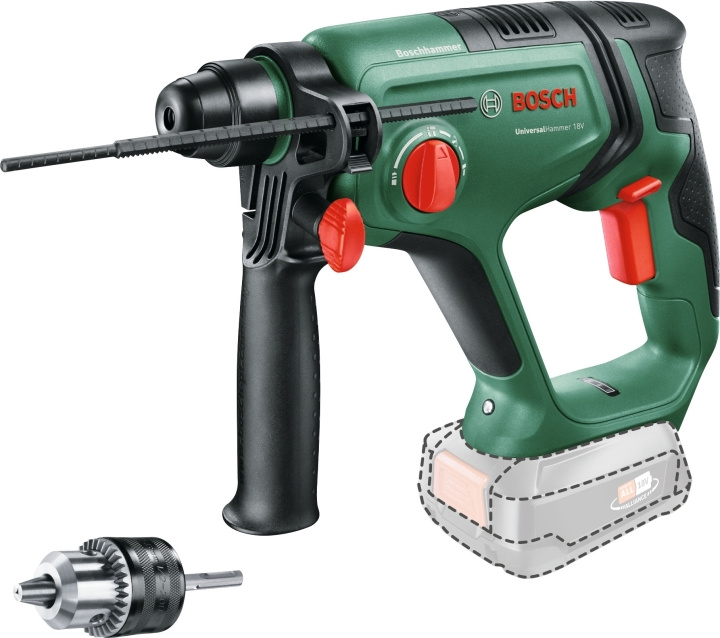 Bosch UniversalHammer 18V akku-hammer, solo + adapter i gruppen HJEM, HUS & HAVE / Værktøj / Boremaskiner hos TP E-commerce Nordic AB (C80351)