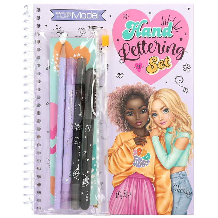 TOPModel Malebogssæt Handlettering (0412158) i gruppen LEGETØJ, BØRN & BABY / Legetøj / Tegne og tælle hos TP E-commerce Nordic AB (C80961)