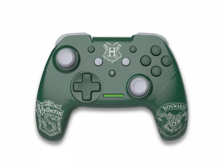 Trade Invaders Harry Potter trådløs controller grøn til Switch med 1M kabel - Slytherin i gruppen HJEMMEELEKTRONIK / Spilkonsoller og tilbehør / Nintendo Switch / Tilbehør hos TP E-commerce Nordic AB (C81256)